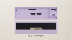 Spray-coated Lilac Black ALU Weight PVD Golden Badge