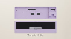 Spray-coated Lilac Black ALU Weight PVD Silver Badge