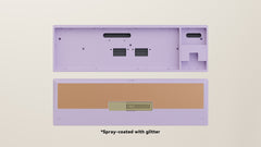 Spray-coated Lilac Copper Weight PVD Golden Badge