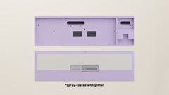 Spray-coated Lilac White ALU Weight PVD Silver Badge