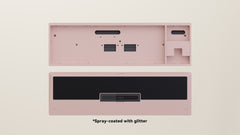 Spray-coated Pink Black ALU Weight PVD Black Badge