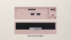 Spray-coated Pink Black ALU Weight PVD Silver Badge