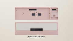 Spray-coated Pink White ALU Weight PVD Black Badge