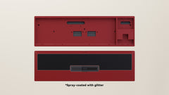 Spray-coated Red Black ALU Weight PVD Black Badge