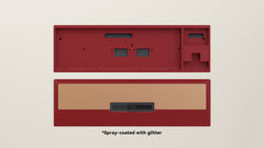 Spray-coated Red Copper Weight PVD Black Badge