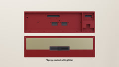 Spray-coated Red Golden ALU Weight PVD Black Badge