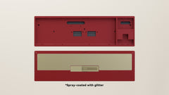 Spray-coated Red Golden ALU Weight PVD Golden Badge