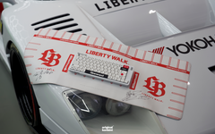 Liberty Walk x Original Konbini OK-1 Keyboard close-up on LBWK car hood
