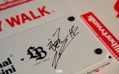 OK-1 Keyboard back detail showing Liberty Walk signature and laser numbering