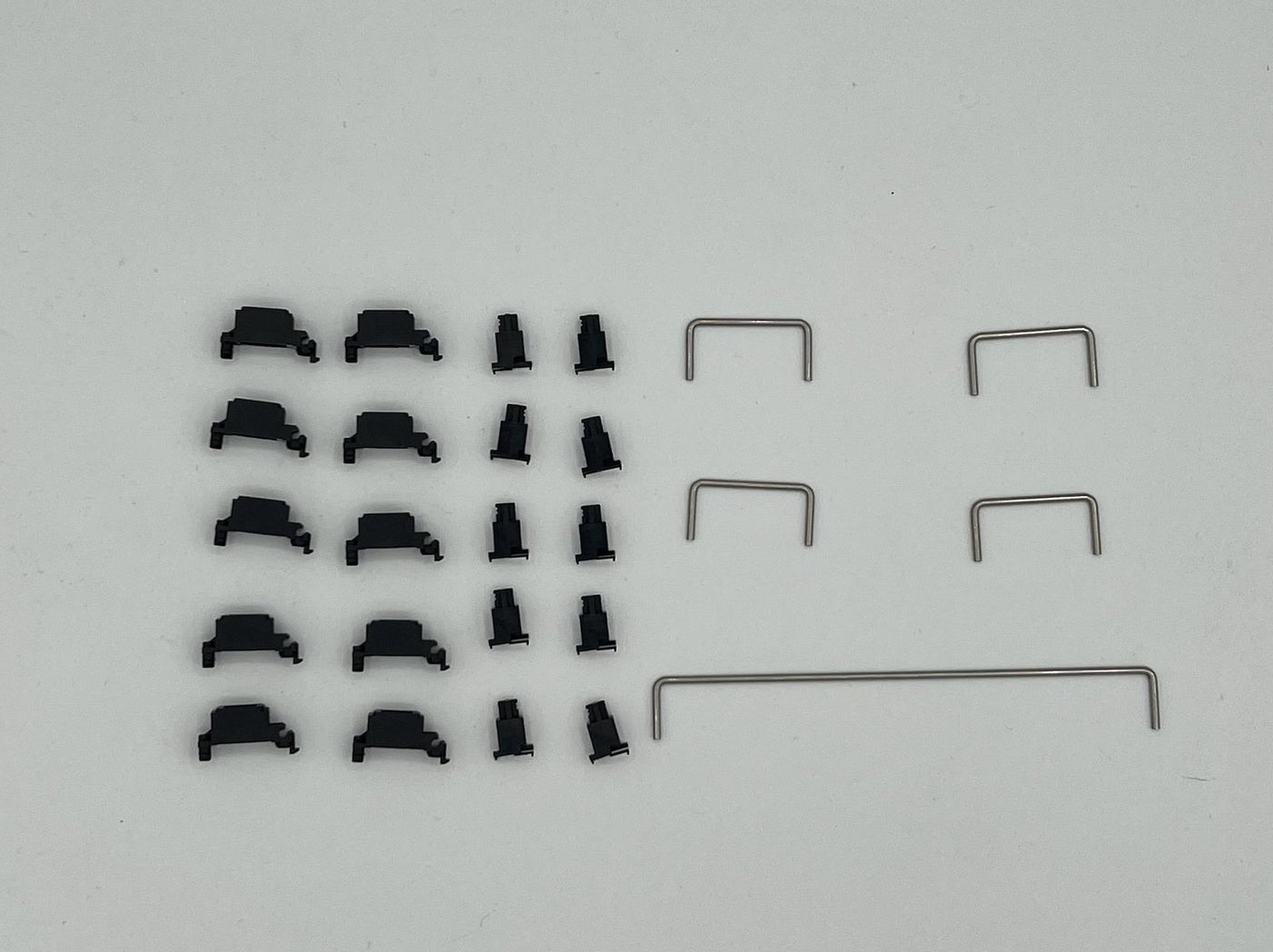 Cherry Clip-In Stabilizers for Mechanical Keyboards - Cherry PCB Clip-In stabilizers kit features black housing wi