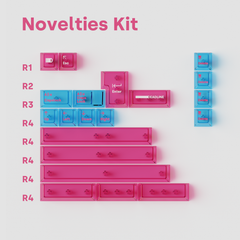 [Pre-Order] Deadline Air Pitaya Keycaps - Alternate Angle