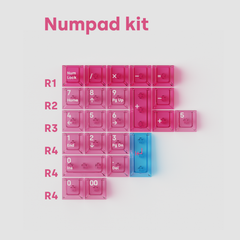 Close up of [Pre-Order] Deadline Air Pitaya Keycaps
