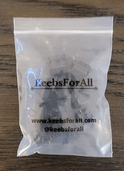 Gateron Silent Black 10 switches in a bag