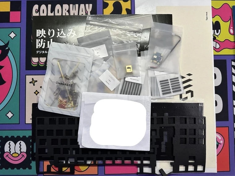 [KFA MARKETPLACE] Silver Shelby WKL keyboard kit with extras!