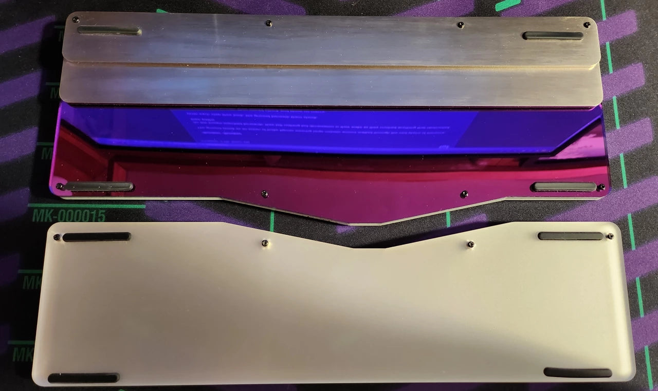 [KFA MARKETPLACE] Purple Mirrored SS Atlas65 + Wrist Rest - KeebsForAll