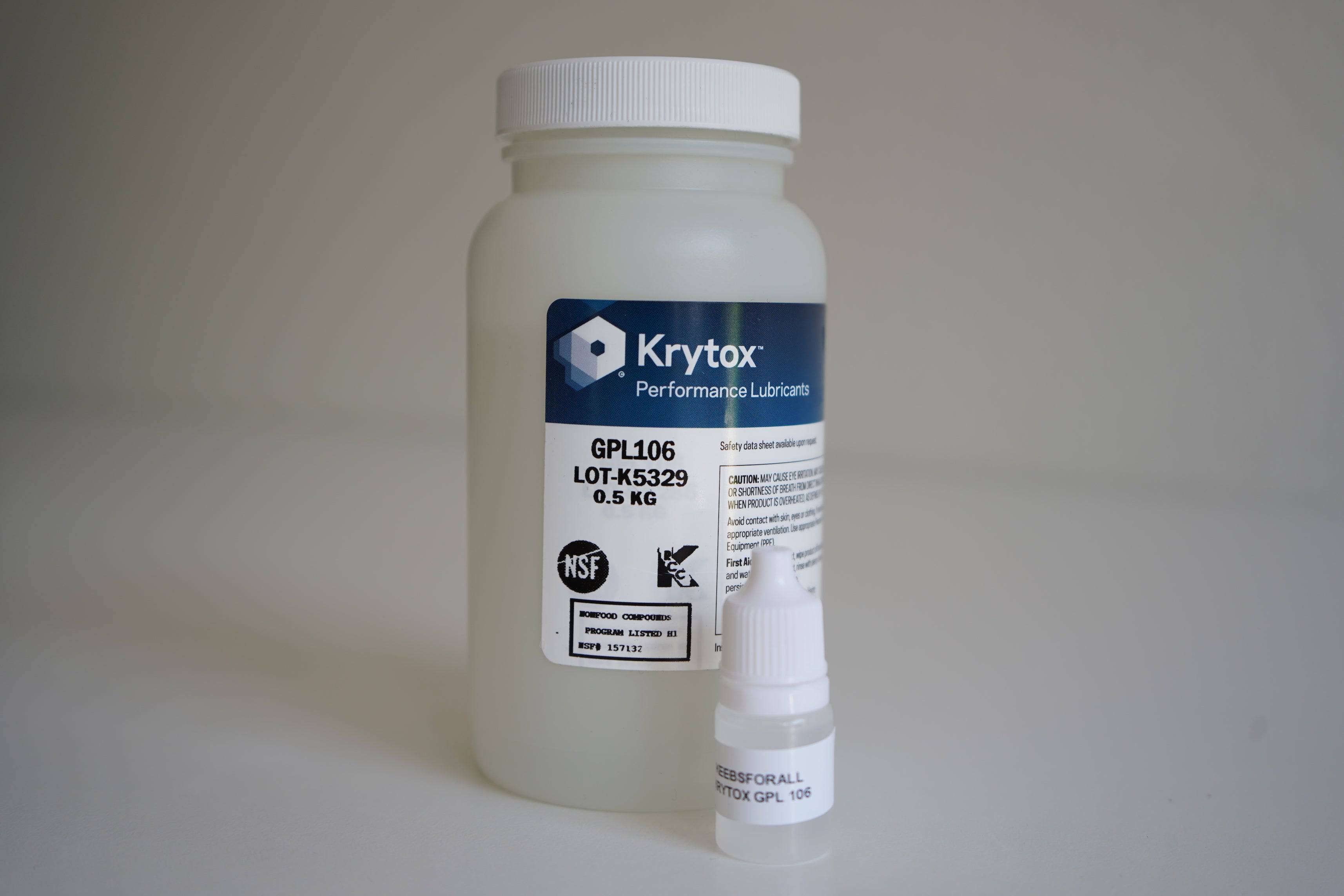 Krytox GPL 106 for spring bag lubing