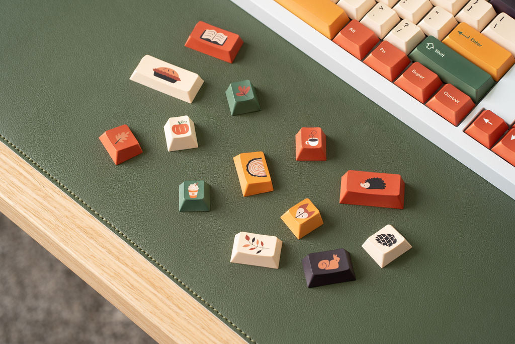 [Pre-Order] Autumn Leaves PBT Keycaps - KeebsForAll