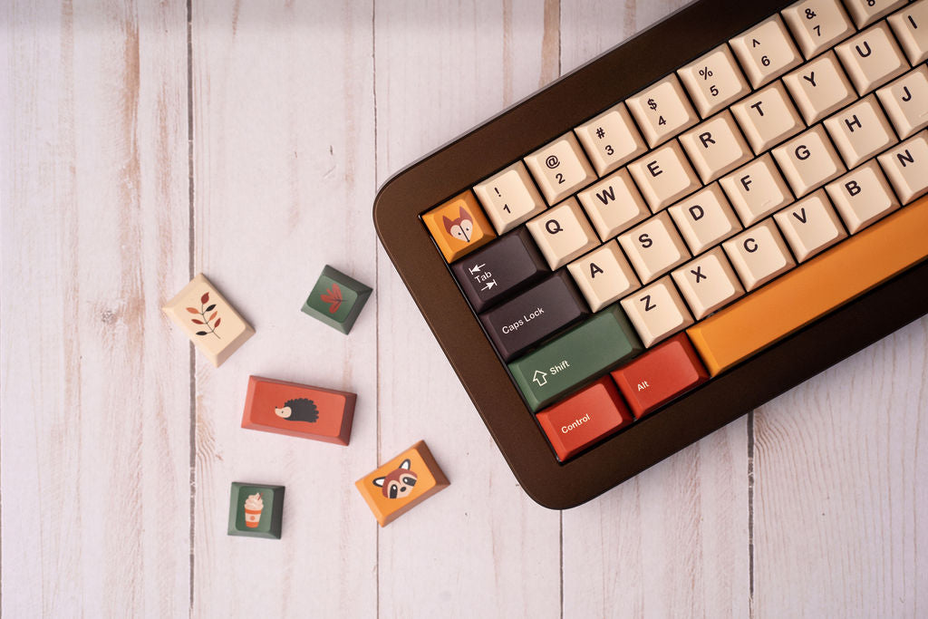 [Pre-Order] Autumn Leaves PBT Keycaps - KeebsForAll