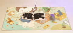 Doggie Wonderland Deskmat by KeebsForAll