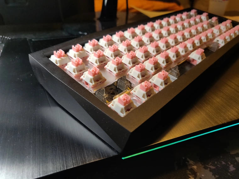 [KFA MARKETPLACE] Blade60 Fully Assembled w/ Outemu Prelubed Linear Cream Pink Switches