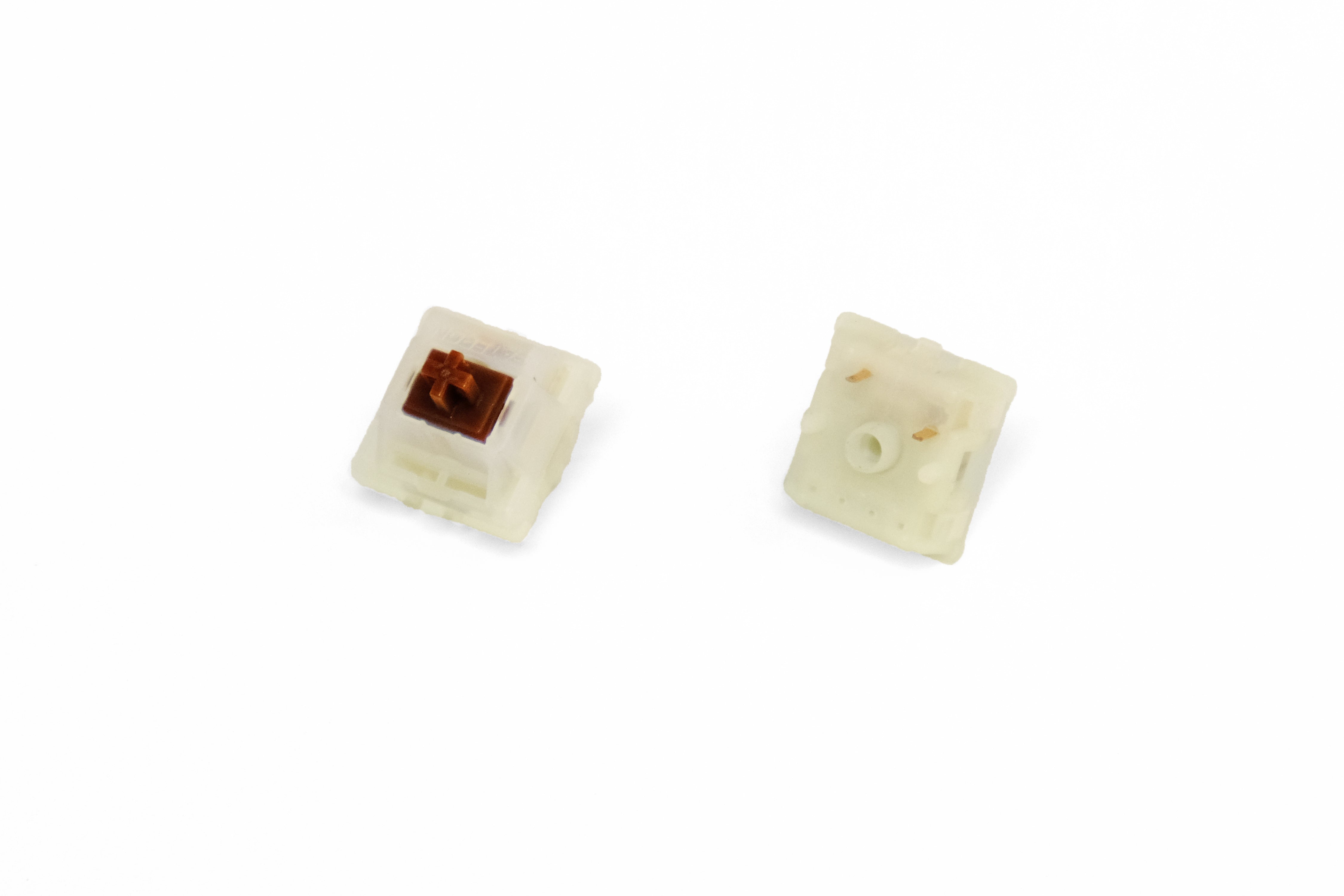 Gateron Cap V2 Milky Brown Tactile Switches at KeebsForAll