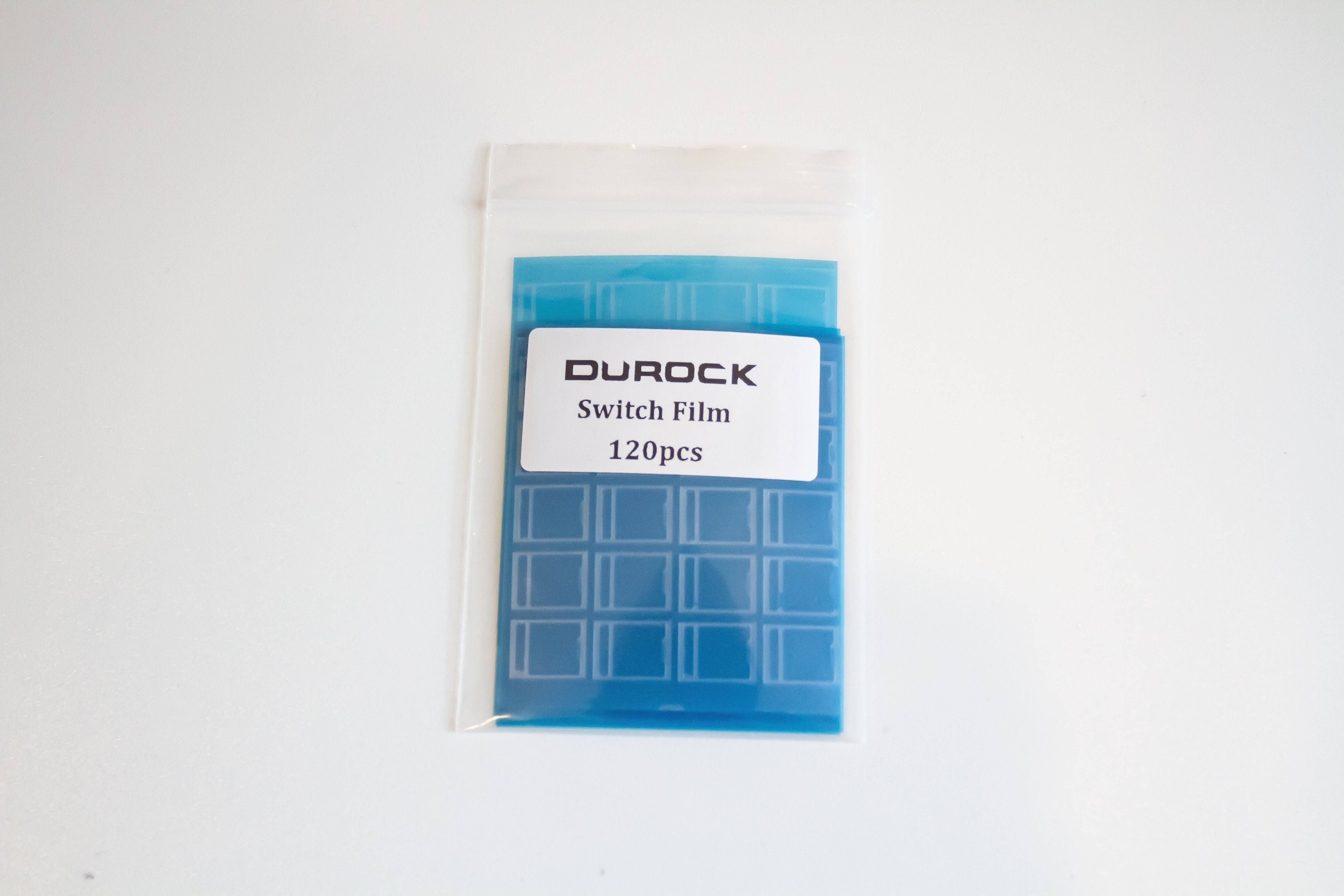 A pack of Durock Mechanical key switch films.