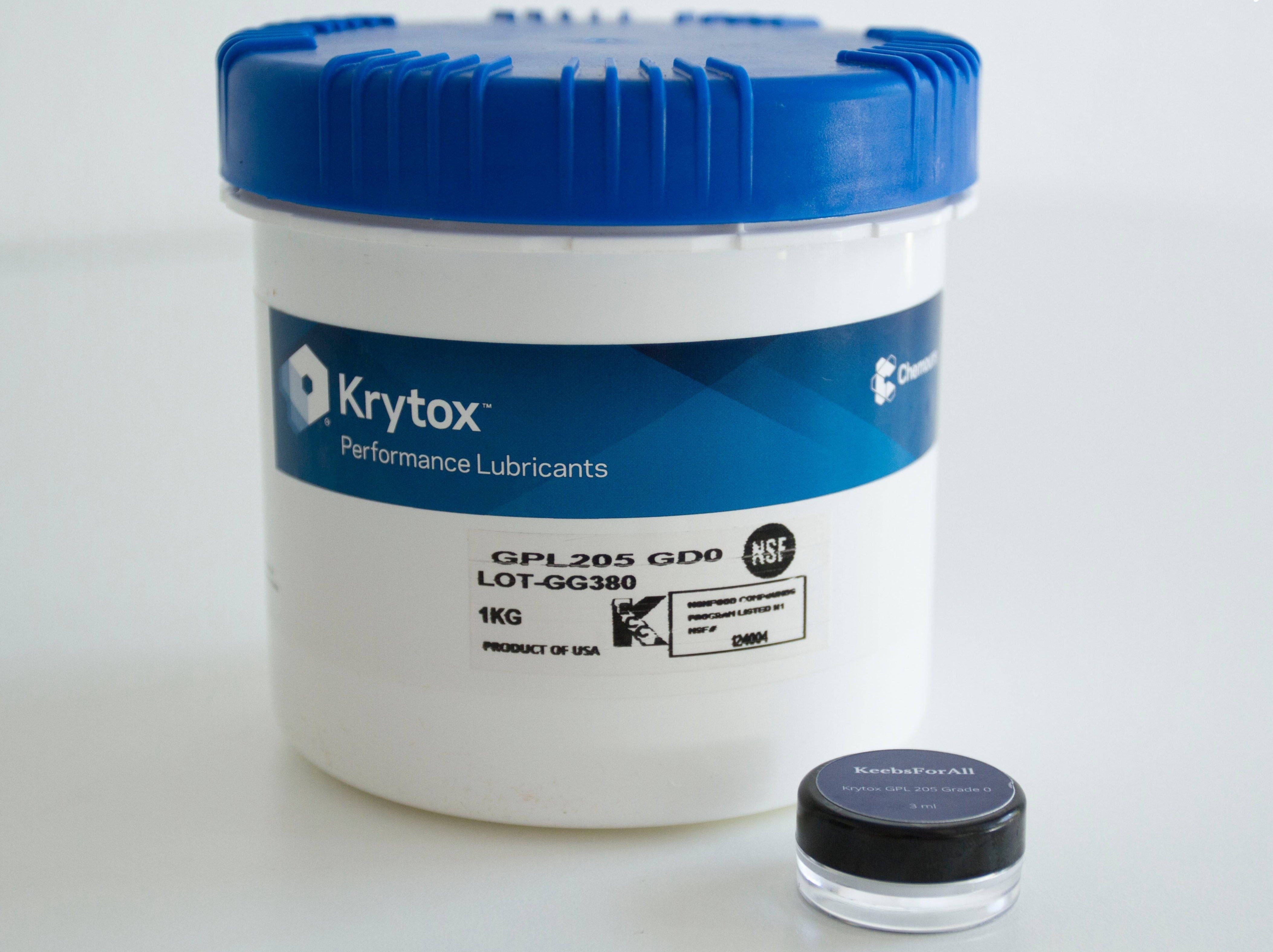 Krytox 205g0 3mL. Apply a little onto a mechanical switch to make it butterly smooth.