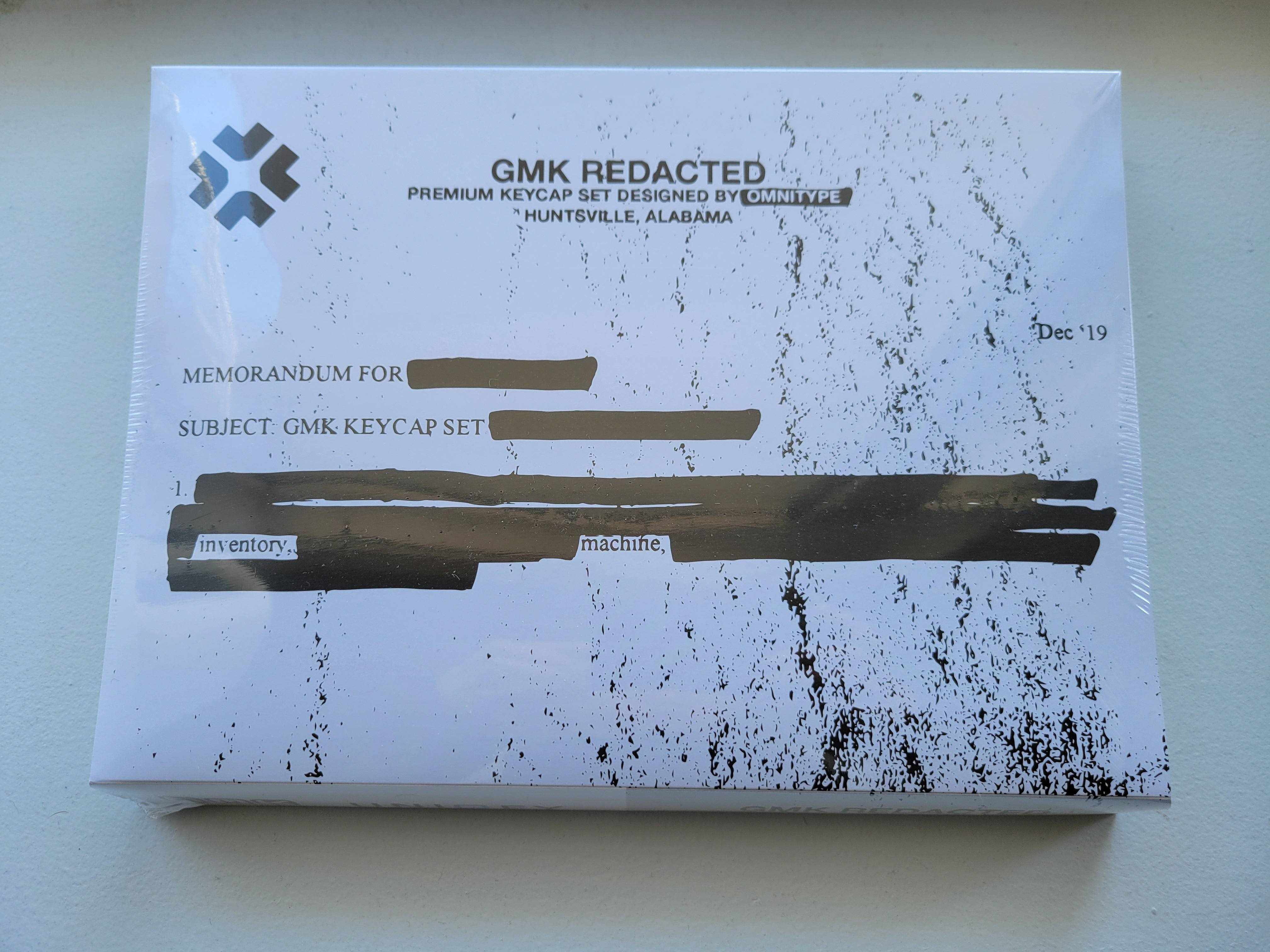 [KFA MARKETPLACE] GMK Redacted Clearance (Base Kit) - KeebsForAll