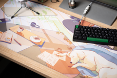 Detailed view of Lazy Afternoon Desk Mat Deskpad