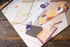 Lazy Afternoon Desk Mat - Alternate Angle