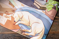Close up of Lazy Afternoon Desk Mat