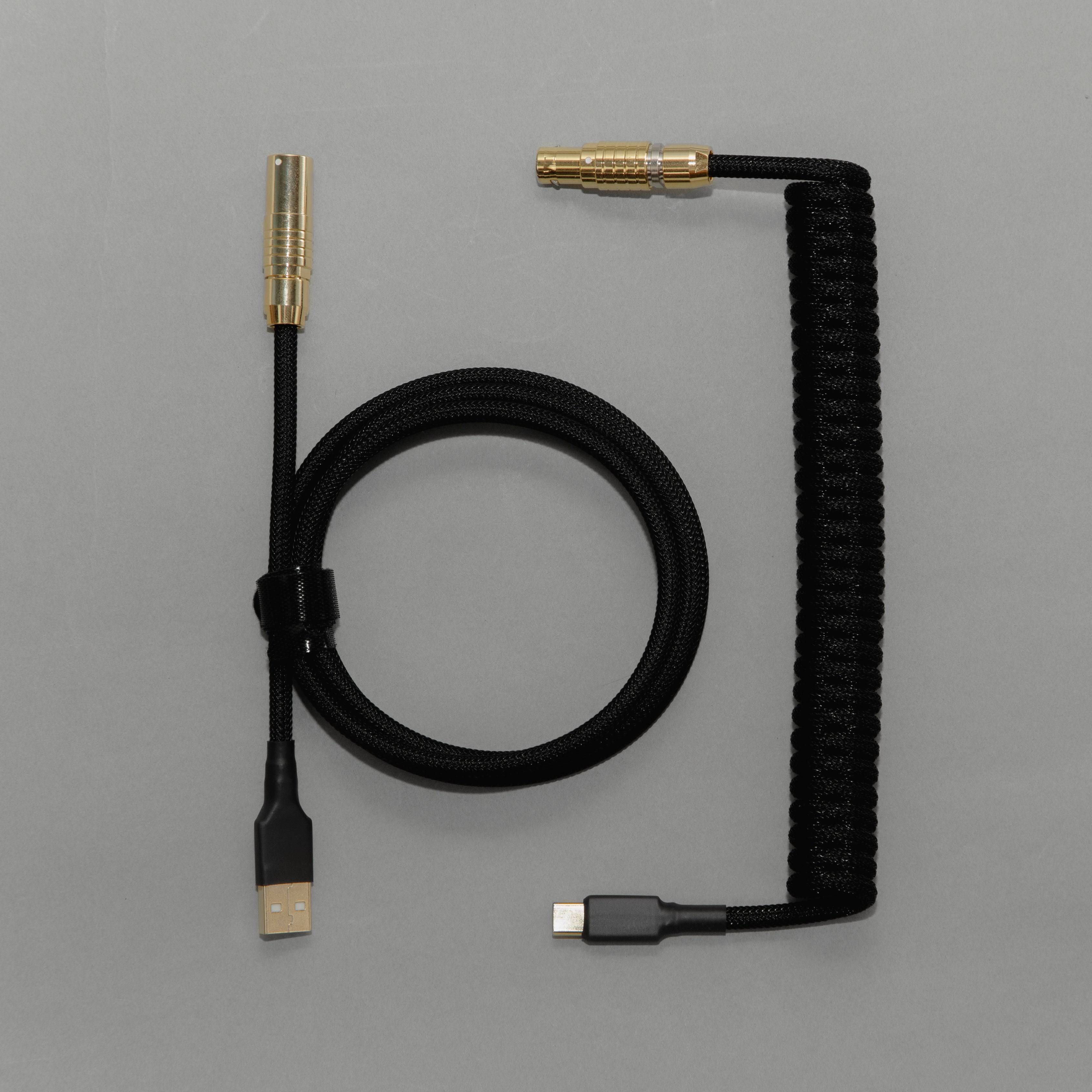 Viendi 8L Black & Gold Luxury Cable proxied by KeebsForAll