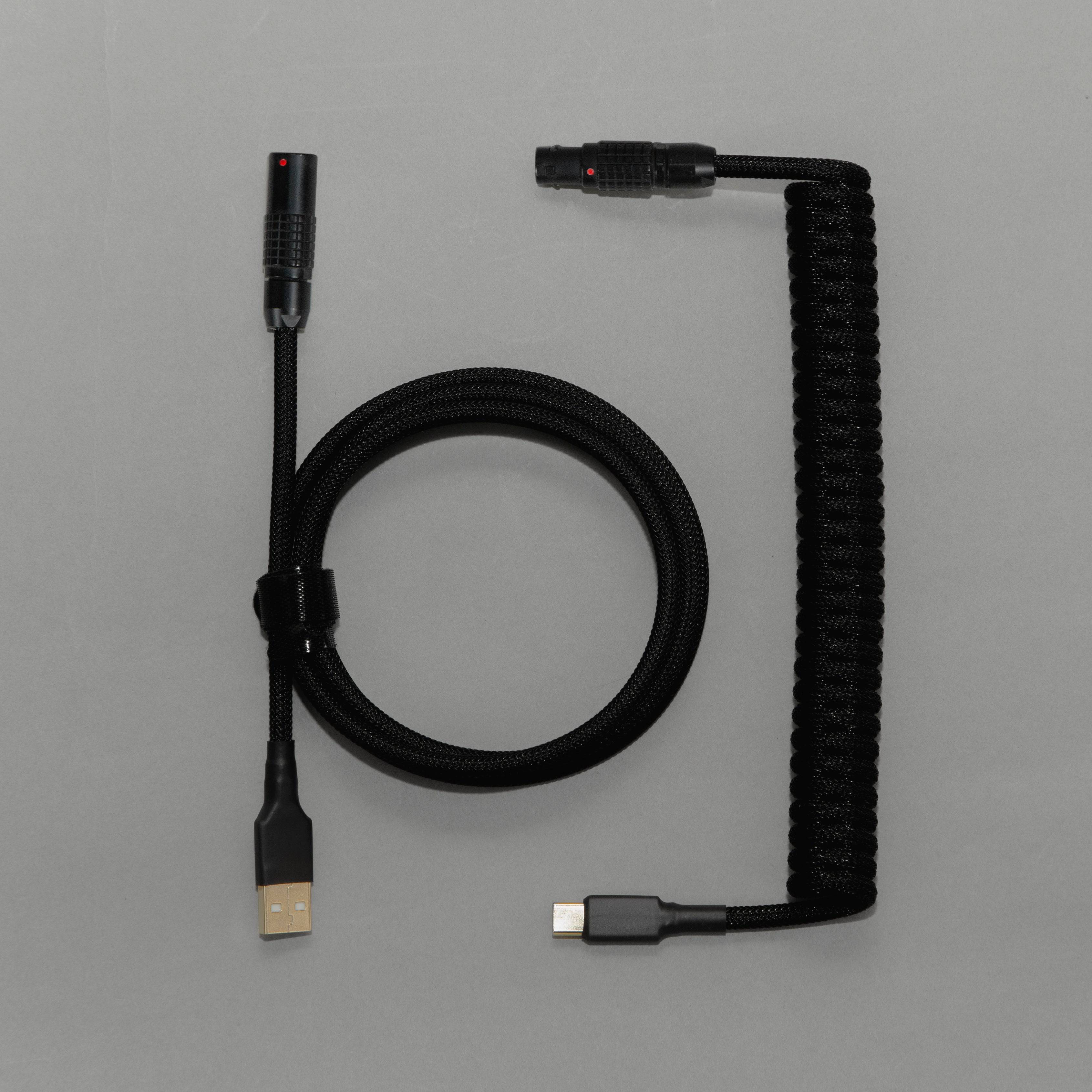 Viendi 8L All Black Luxury Cable proxied by KeebsForAll