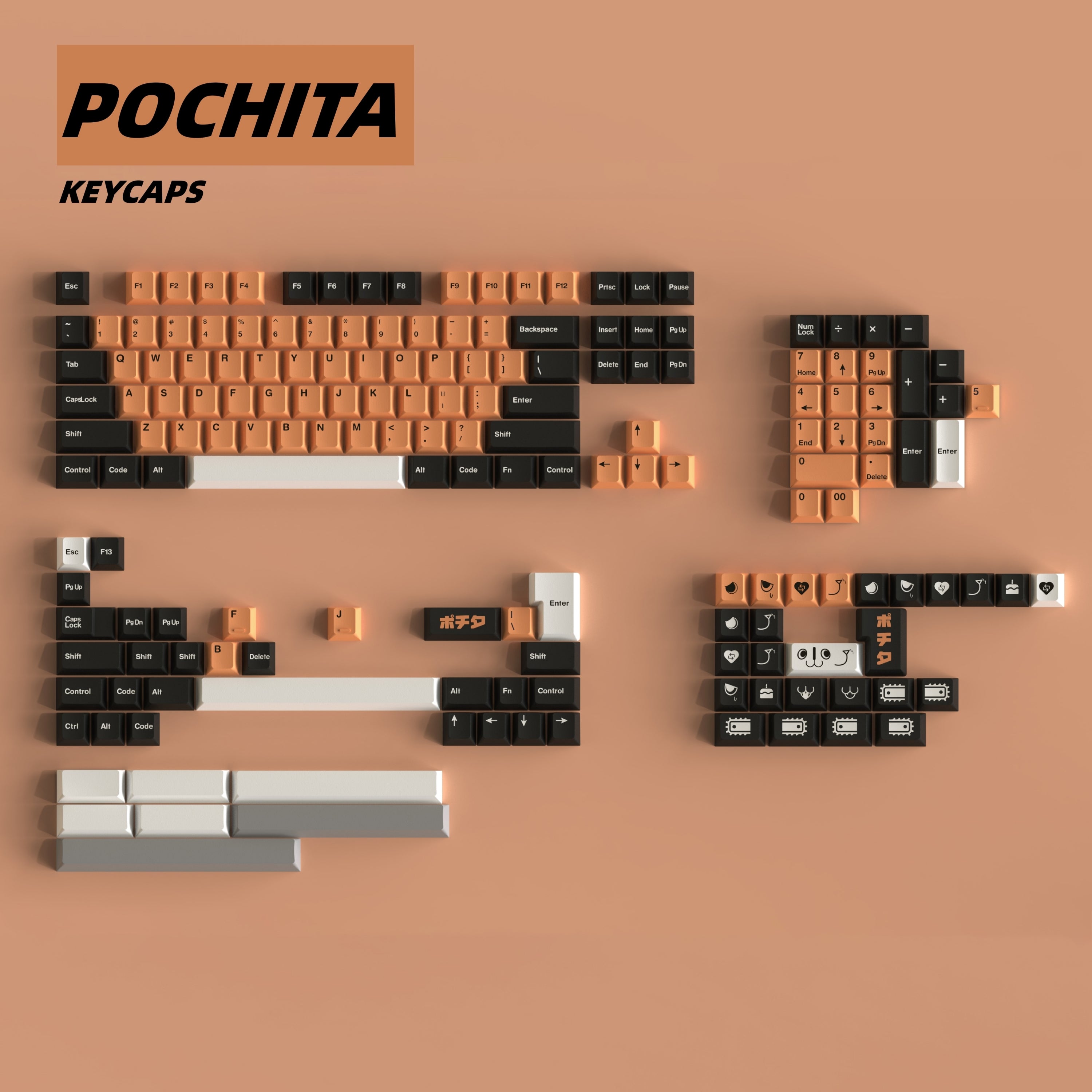 Pochita keycaps by TUT