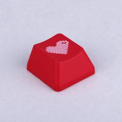 Close up of OEM BACKLIT LOVE ARTISAN KEYCAPS
