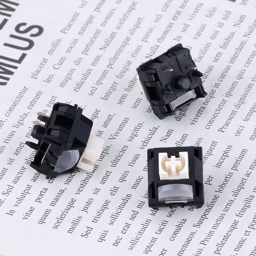 Back and front view of the TTC Hey switches from KBDfans