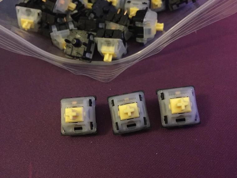 [KFA MARKETPLACE] x67 Lubed and Filmed Gateron Milky Yellow Switches - KeebsForAll