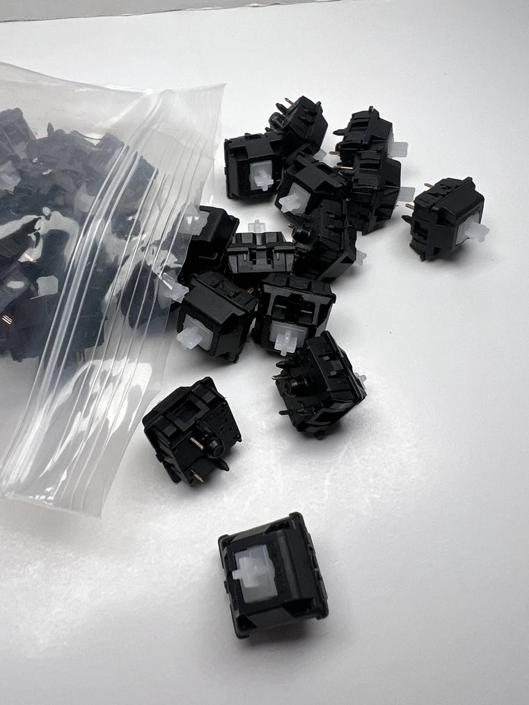 [KFA MARKETPLACE] 65x Lubed and Filmed Cherry Mx Hyperglide Blacks - KeebsForAll