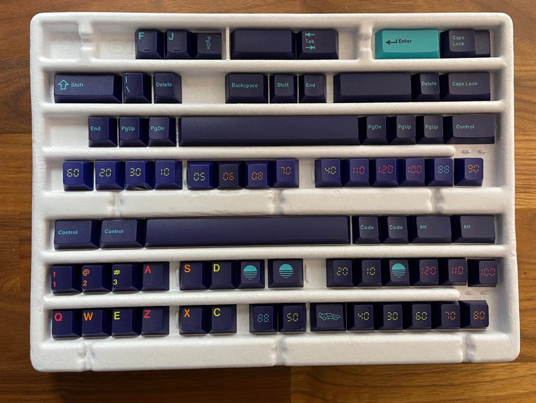[KFA MARKETPLACE] GMK Synthwave M170 and Turbo Kit - KeebsForAll