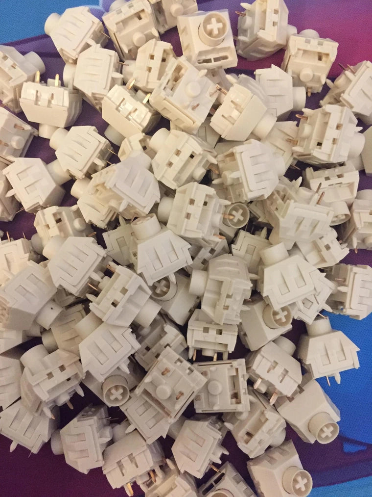 [KFA MARKETPLACE] 84 Broken in and lubed Novelkeys Box cream switches and 6 extra stock switches - KeebsForAll
