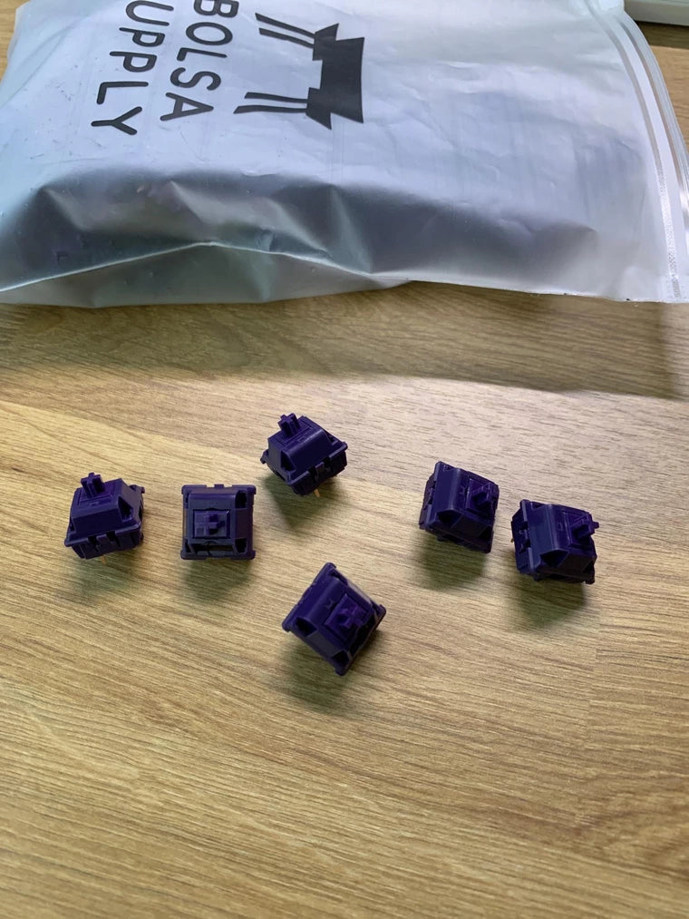 [KFA MARKETPLACE] 90 Stock Techno Violet Switches - KeebsForAll