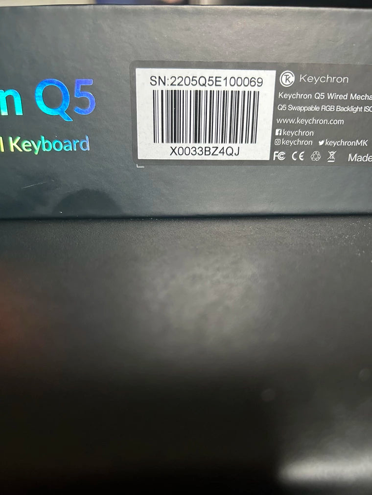 [KFA MARKETPLACE] Keychron Q5 barebones keyboard ISO layout - KeebsForAll