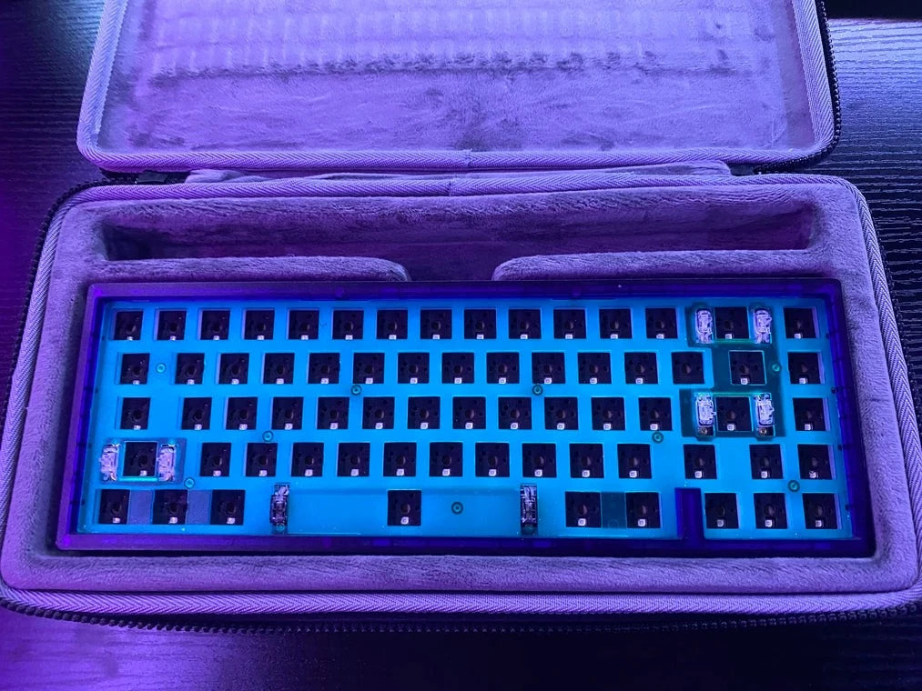 [KFA MARKETPLACE] kbd67 lite Purple and carrying case - KeebsForAll