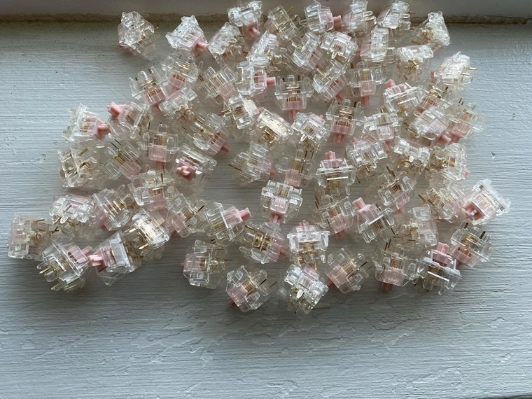 [KFA MARKETPLACE] Lubed Strawberry Milk Ice - Tactile Switches (x70)