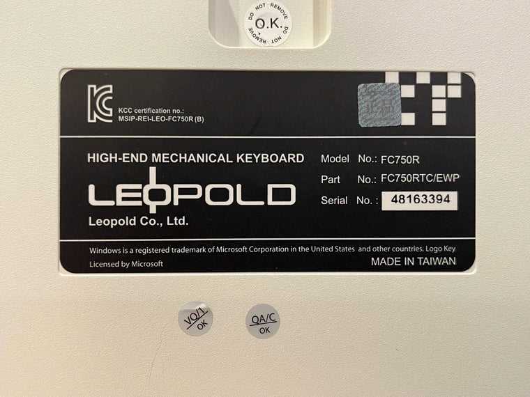 [KFA MARKETPLACE] Leopold FC750R - KeebsForAll