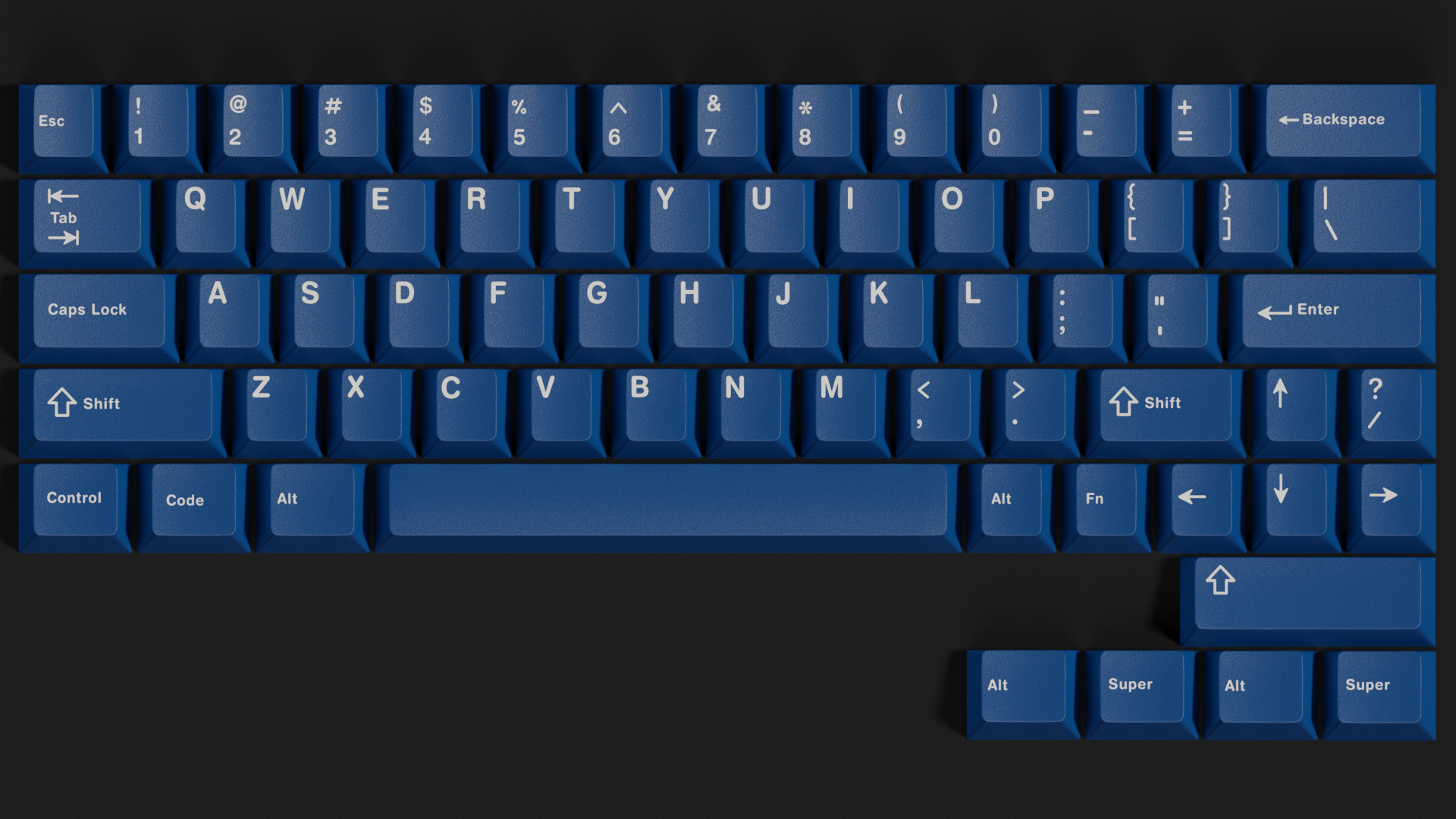 White on Navy keycaps for FB60
