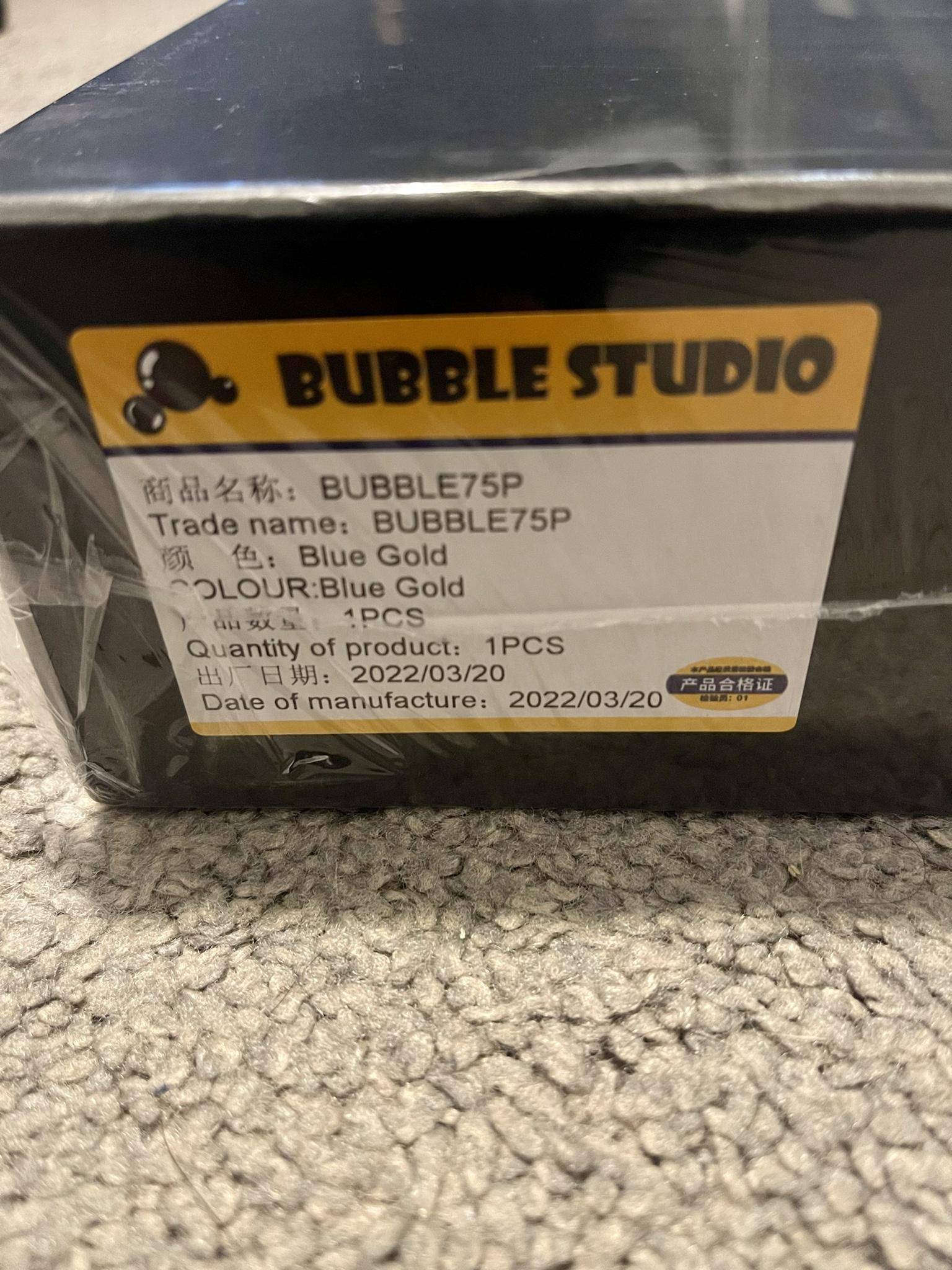 [KFA MARKETPLACE] Bubble 75 Premium Blue Gold with Extras Sealed - KeebsForAll