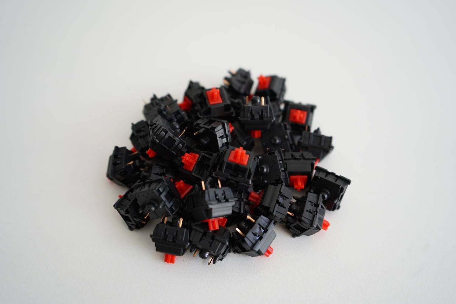 Awesome silent switches from gateron, the red variant, perfect for those late night gamers