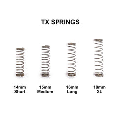TX Springs (S, M, L, XL) for Mechanical Keyboards - TX Switch Springs highly sought after springs come in packs