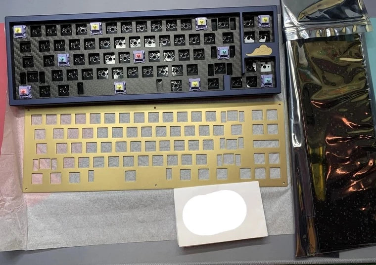 [KFA MARKETPLACE] Salmon Cat Aozora Keyboard Kit (Fukai, Navy)